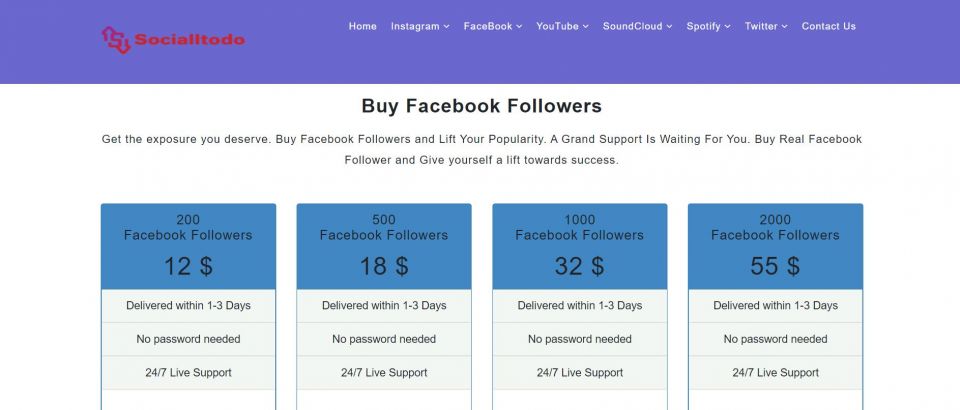 Buy Facebook Likes, Buy Facebook Followers, Buy Facebook Comments , Buy Facebook Video Views , Buy Facebook Page Likes, Buy Facebook Page Followers